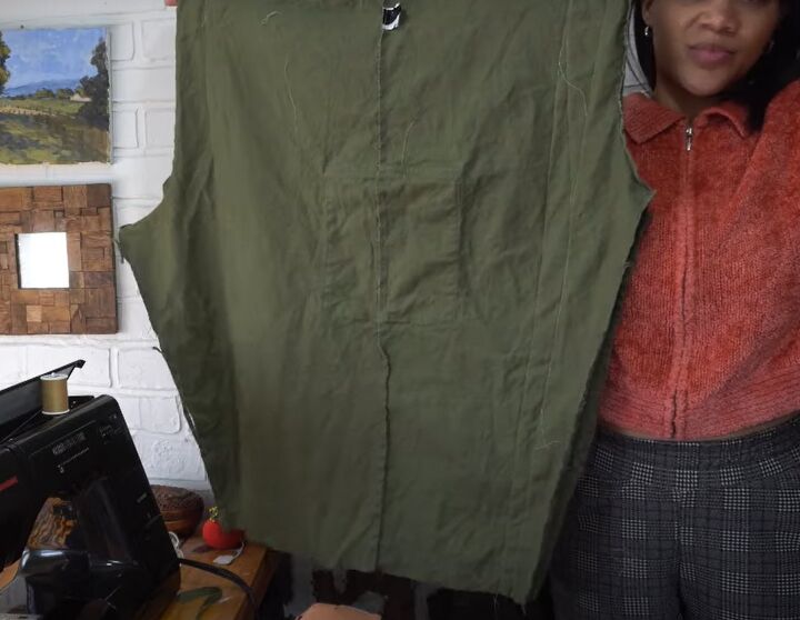 how to diy a cute maxi skirt and cargo skirt from old pants, Finishing