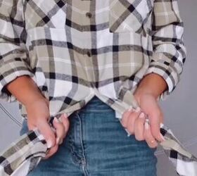 tie your flannel like this instead, Grabbing tails
