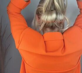 try this easy hack for the perfect bun this spring, Tying hair