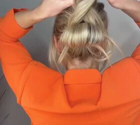 try this easy hack for the perfect bun this spring, Twisting hair