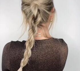 this is the easiest way to get the rope braid look, Rope braid hairstyle