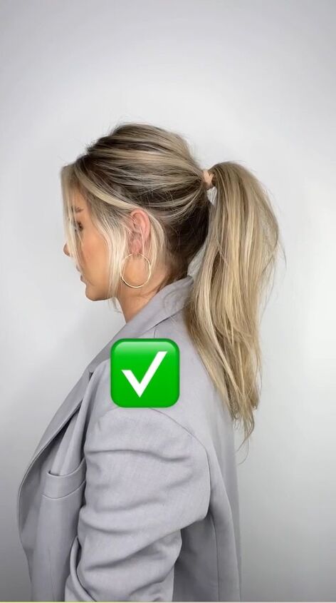 simple hack for lifting your ponytail, Simple hack for lifting your ponytail