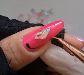 how to diy these super cute and bright nails for summer, Adding decoration