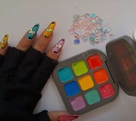 how to diy these super cute and bright nails for summer, Bright nails for summer