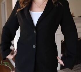 fix your baggy blazer with this easy hack, Easy blazer hack