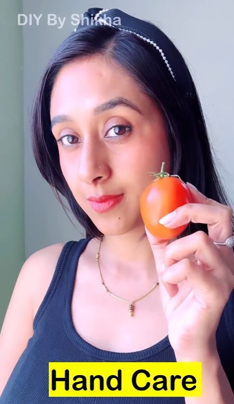 rub a tomato on you for brighter skin, Tomato