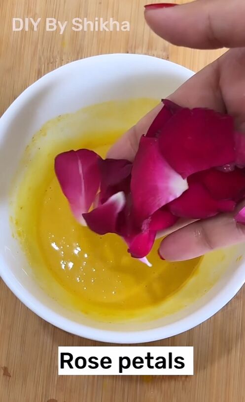 cover your body in this mask for better skin, Adding rose petals
