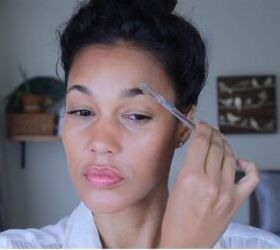 how to do an easy soft natural makeup look, Doing eyebrows