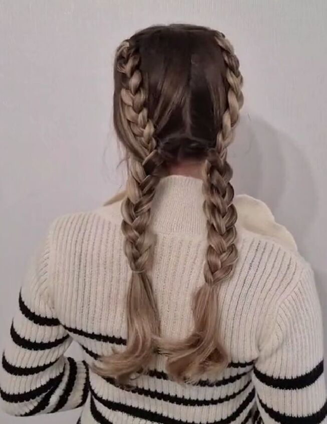 perfect hair hack for those who can t double dutch braid, Cute Dutch braids