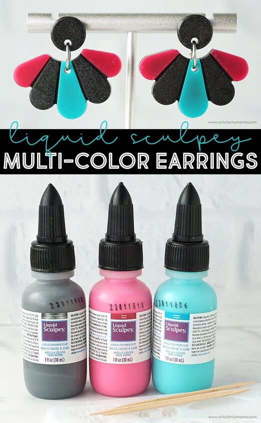 multi color polymer clay earrings, Multi Color Polymer Clay Earrings