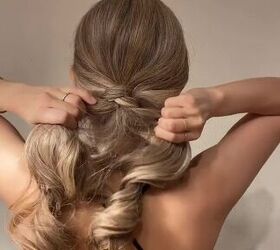 easy ponytail hack to make it look elegant, Adjusting hair