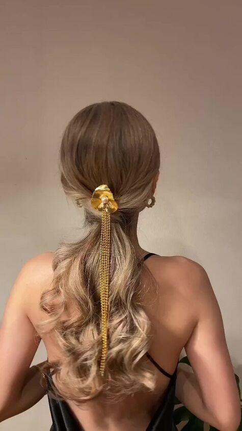 easy ponytail hack to make it look elegant, Elegant ponytail look