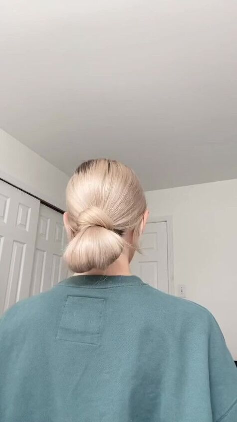 3 easy lazy day hairstyles, Wrapped bun hairstyle
