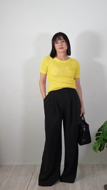 5 color coordinated outfit ideas, Black and yellow