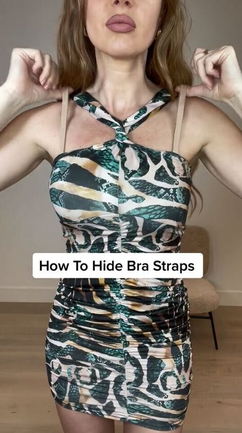 how to hide your bra straps this summer, Before