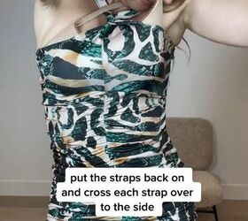 how to hide your bra straps this summer, Crossing the straps