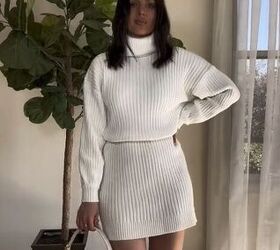 Shrink Your Sweater Dress With This Easy Hack