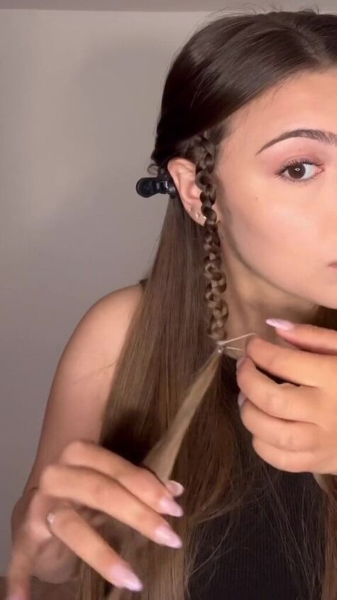 do this to your braid for a unique new look, Securing end of braid