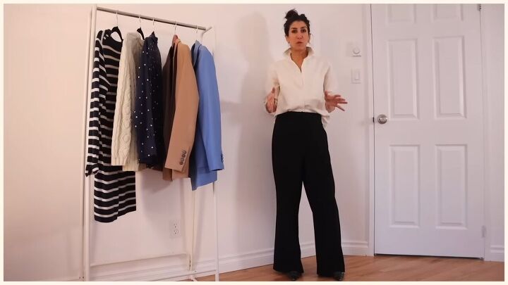 3 easy but elegant outfit ideas, White shirt and black pants look