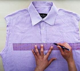 how to diy a cute off shoulder top, Deconstructing the shirt