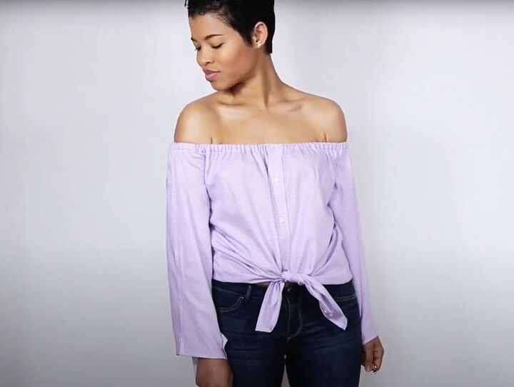 How to DIY a Cute Off-shoulder Top | Upstyle