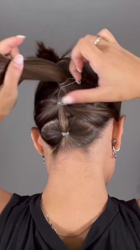 perfect hairstyle to keep those short hairs together, Incorporating sections