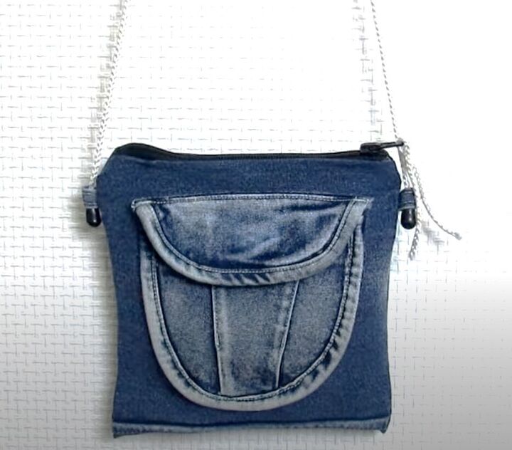 how to diy a cute pocket jean purse, DIY jean purse