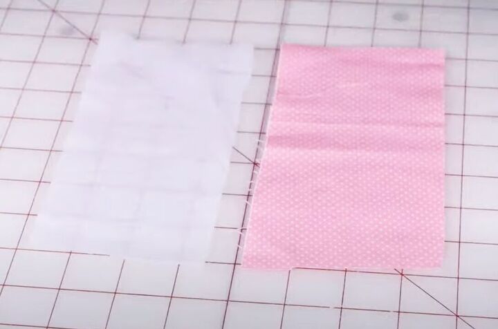 how to repair a hole in jeans, Cutting and interfacing fabric