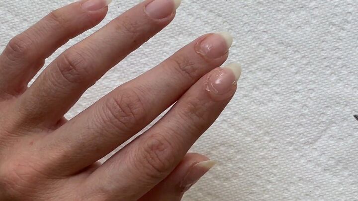 how to properly file nails, Applying cuticle remover