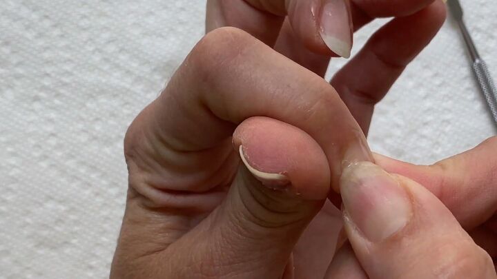 how to properly file nails, Pushing cuticles back