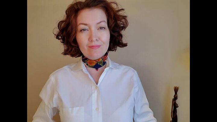 shirt with scarf, Style 2 Neck collar