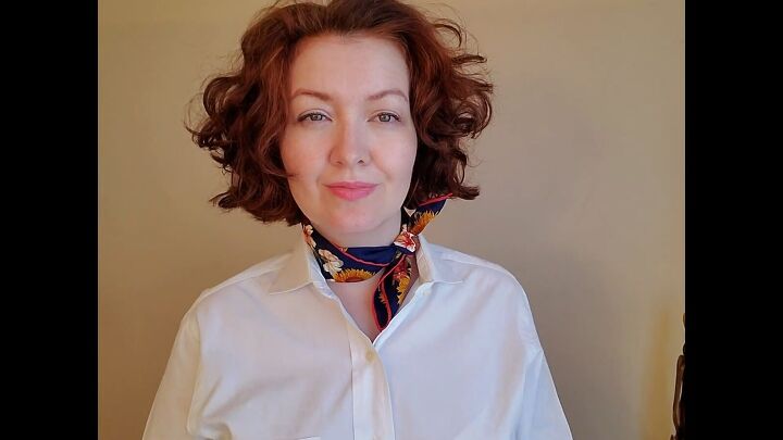 shirt with scarf, Style 2 Neck collar