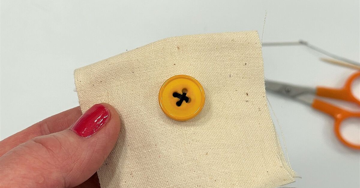 How To Sew on a Button | Simple Hand Sewing Method | Upstyle