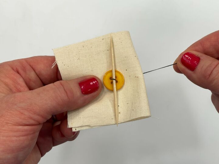How To Sew on a Button | Simple Hand Sewing Method | Upstyle