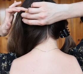 the perfect hairstyle for hot summer days, Parting hair