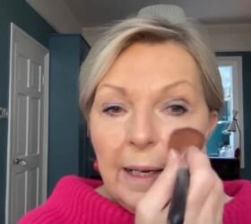 makeup tutorial for mature skin, Applying blush