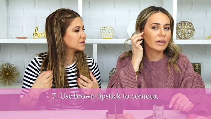 makeup hacks, Using lipstick as contour