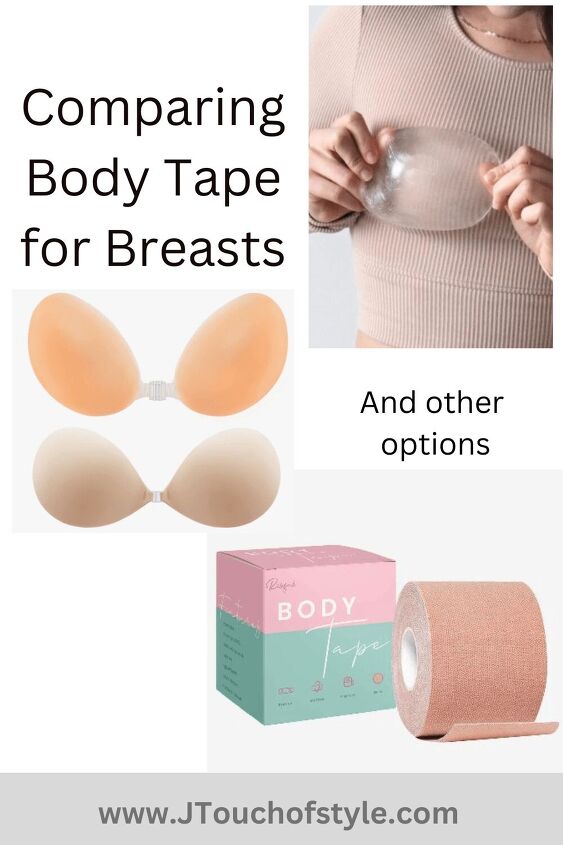 Comparing body tape for breasts