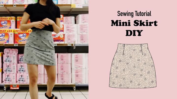 how to sew a mini skirt