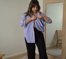 how to properly tuck in a shirt, Effortless half tuck