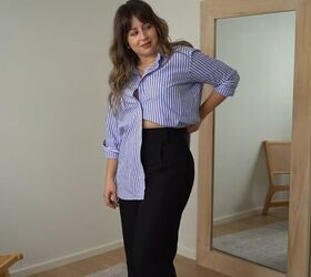 how to properly tuck in a shirt, Effortless half tuck