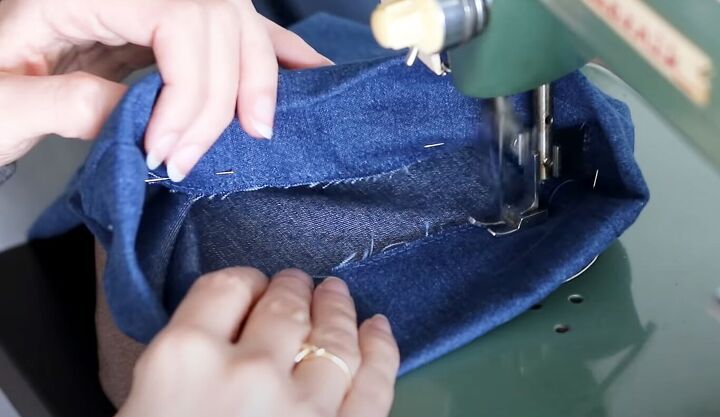 vintage jeans sewing pattern, Pants hem