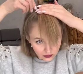 Get the Bangs Look Without Getting the Haircut Upstyle