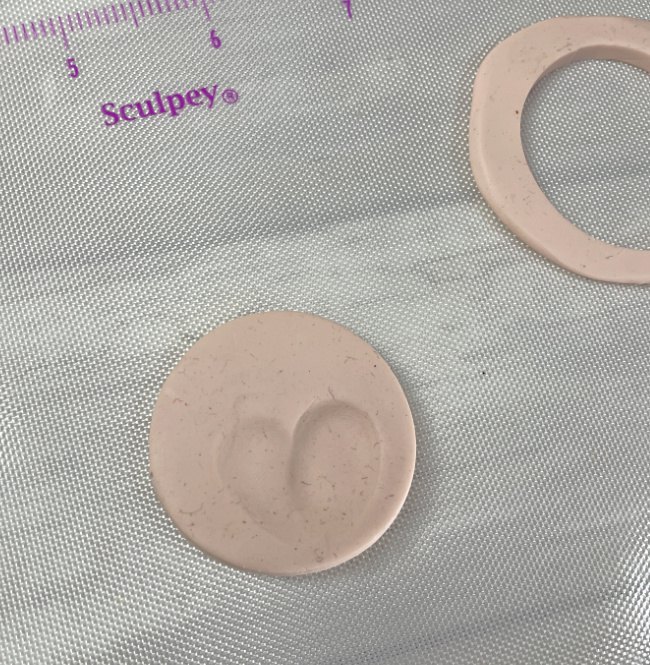 how to make a diy clay heart fingerprint keychain
