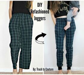 diy 5 min refashioned jogger pjs