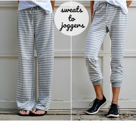 diy 5 min refashioned jogger pjs