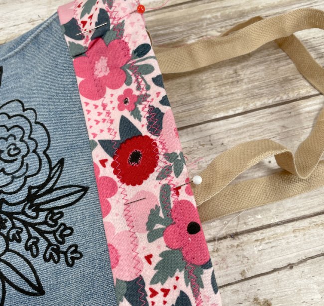 adorable lined diy bag from old jeans