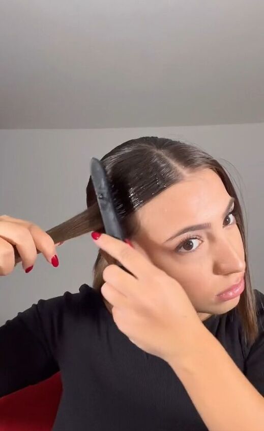 my easy hack for getting that slicked back look, Adding gel