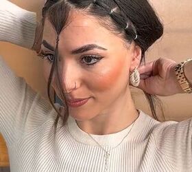 try this easy hairstyle at your next festival, Finishing