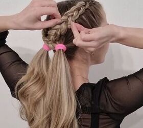 these criss cross braids are perfect for festivals, Loosening braid